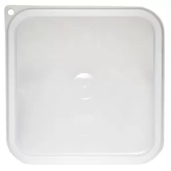 Cambro Camwear Camsquares Classic Food Storage Seal Cover Lids - Fits 6 qt and 8 qt - Translucent