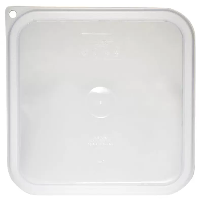 Cambro Camwear Camsquares Classic Food Storage Seal Cover Lids - Fits 6 qt and 8 qt - Translucent