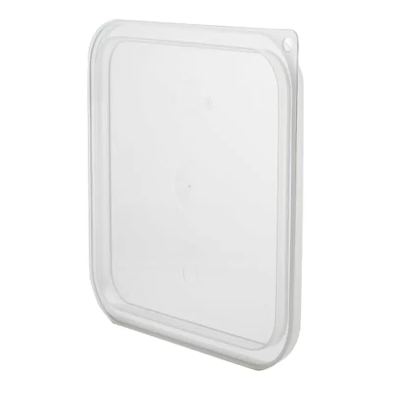 Cambro Camwear Camsquares Classic Food Storage Seal Cover Lids - Fits 6 qt and 8 qt - Translucent