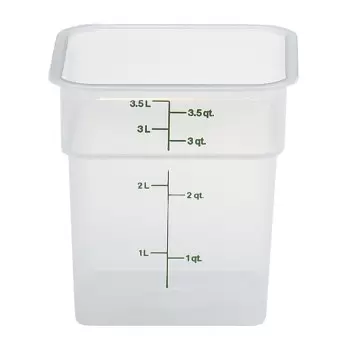 Cambro Classic Camsquares Food Storage Container - 4 QT - Translucent