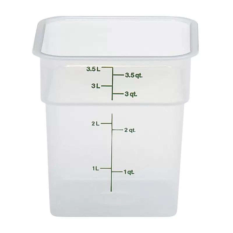 Cambro Classic Camsquares Food Storage Container - 4 QT - Translucent