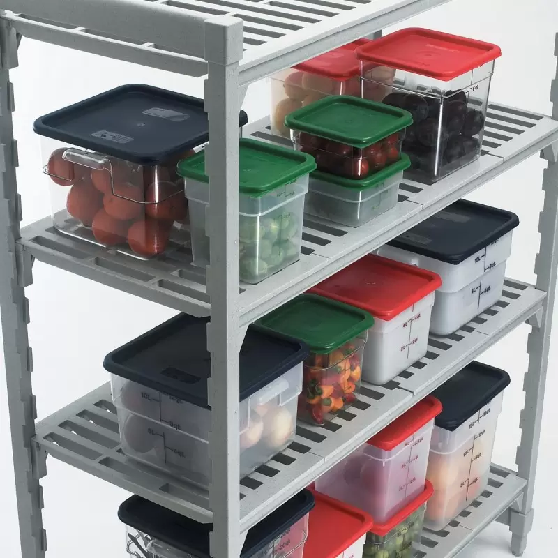 Cambro Camsquares Food Storage PolyCover Lids - Fits 2 qt and 4 qt - Kelly Green