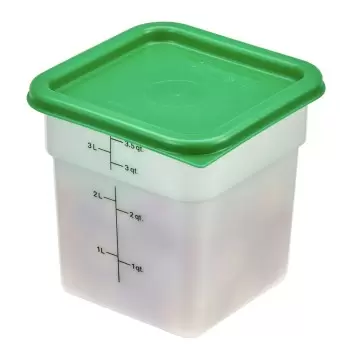 Cambro Camsquares Food Storage PolyCover Lids - Fits 2 qt and 4 qt - Kelly Green