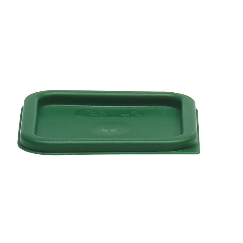 Cambro Camsquares Food Storage PolyCover Lids - Fits 2 qt and 4 qt - Kelly Green