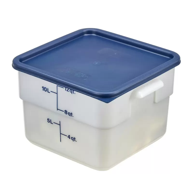 Cambro Camsquares Food Storage PolyCover Lids - Fits 12 qt, 18 qt and 22 qt - Midnight Blue