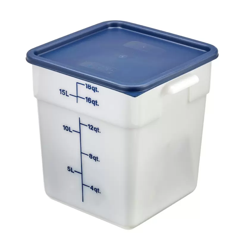 Cambro Camsquares Food Storage PolyCover Lids - Fits 12 qt, 18 qt and 22 qt - Midnight Blue