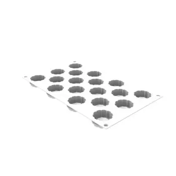 Silikomart Charlotte XS 16 Mini Portion Silicone Pastry Mold - ø 38 mm x h 18 mm x - 16 ml - 18 Cavity