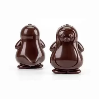 Professional Polycarbonate Ice Penguin Mold - 79.5mm x 75.5mm x h 114mm - 4 cavity - 45 gr