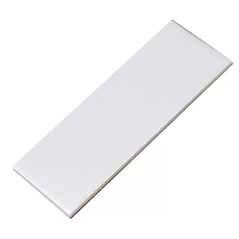 Premium Thick White Rectangle Pastry Dessert Tray - 130mm x 45mm - White - 200 pcs