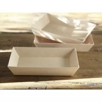 5x7 Wooden Fixed Side Medium Rectange Tray - 300 pcs