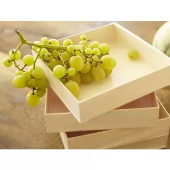 6'' x 6'' Wooden Square Collapsible Small Tray - 300 pcs