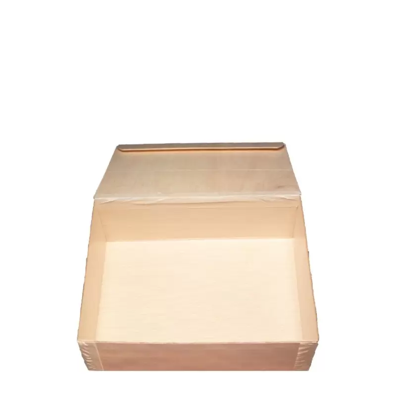 6'' x 8''x3 Wooden Medium Collapsible Box w/ Attached Lid - 100 pcs