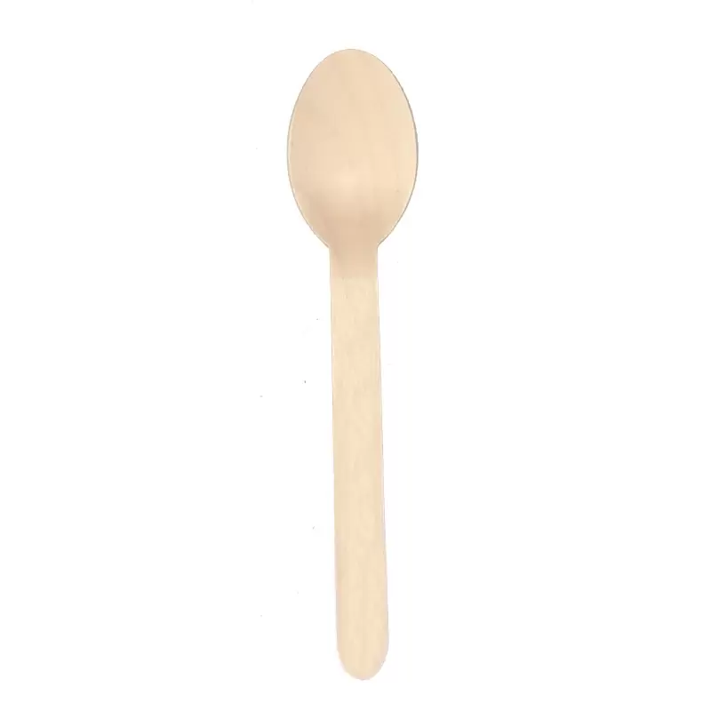 6.5" Medium Weight Wooden - Spoon - 1000 pcs