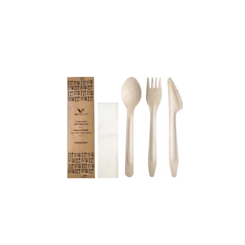 6.5" Medium Weight Cutlery Kit (FKS+N) - 400 pcs