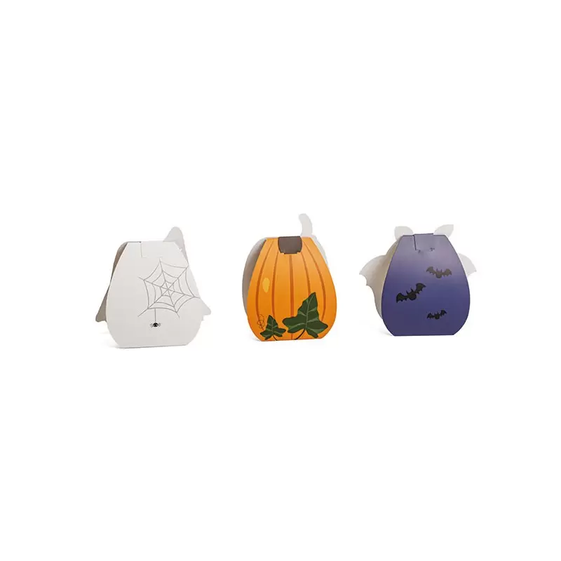 Assorted Halloween Themed Small Confectionery Bags for candy and chocolates - 45 x 70 x 115 mm - pack of 48