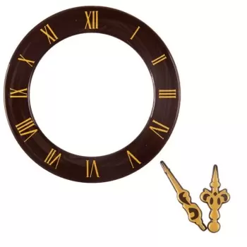 Belgian Chocolate Decoration- NYE Clock - Dark - 10 pcs