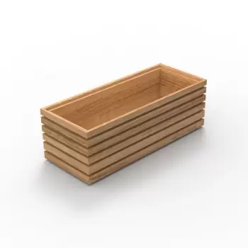 Craster Flow Oak 1.8 Bento Tray 325 × 132 × 110 mm