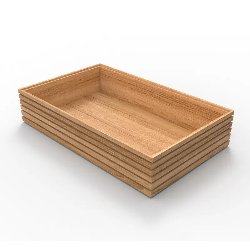 Craster Flow Oak 1.1 Bento Tray 530 × 325 × 110 mm