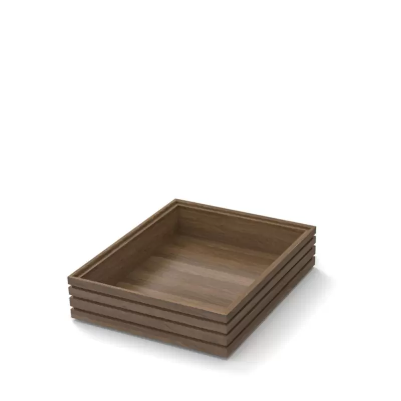 Craster Flow Tall Walnut 1.2 Tray 325 × 265 × 75 mm