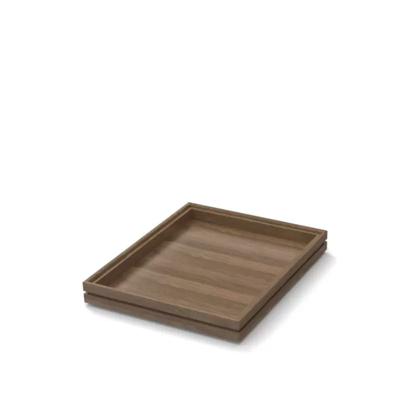 Craster Flow Walnut 1.2 Tray 325 × 265 × 40 mm