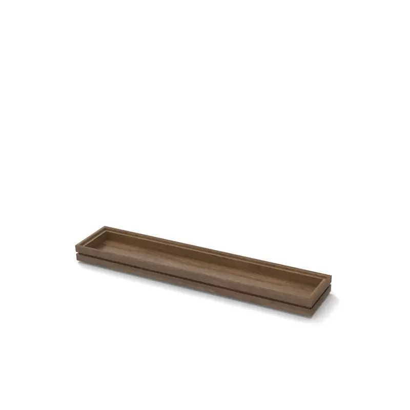 Craster Flow Walnut 3.9 Tray 530 × 108 × 40 mm