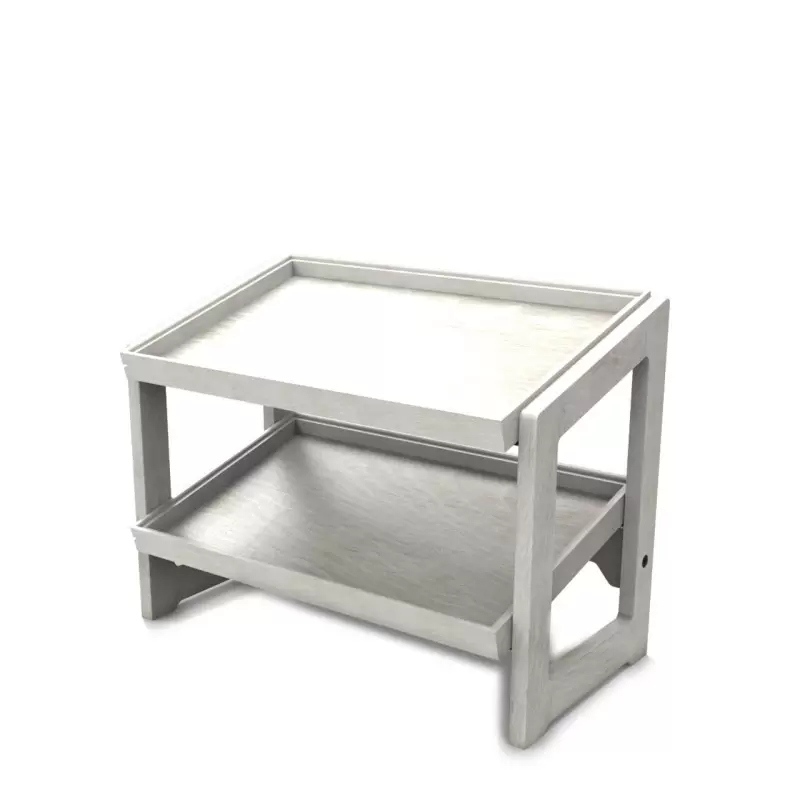 Craster Flow White 1.1 Two Tier Stand 574 × 323 × 441 mm