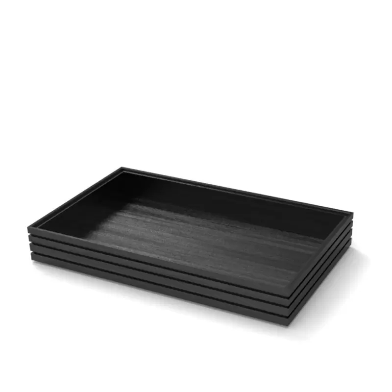 Craster Flow Tall Black 1.1 Tray 530 × 325 × 75 mm