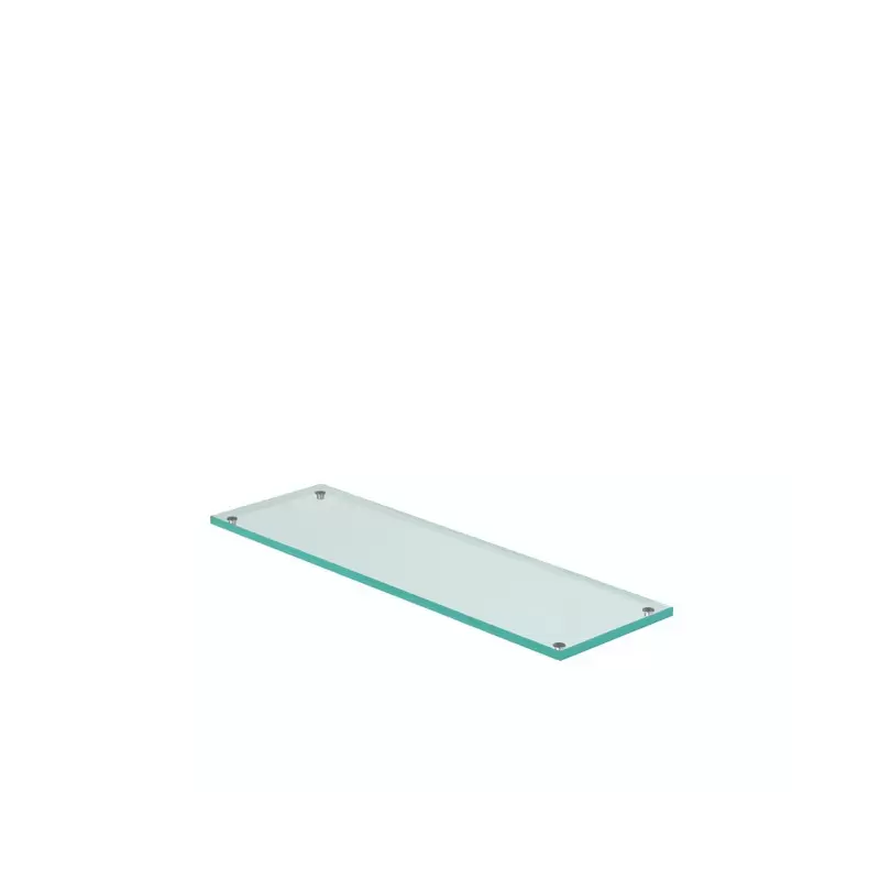 Craster Flow Clear Glass 2.4 Plinth 530 × 162.5 × 20 mm