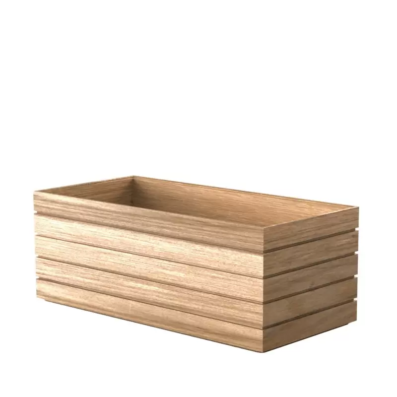 Craster Flow Tall Oak Trough Tray 530 × 250 × 200 mm