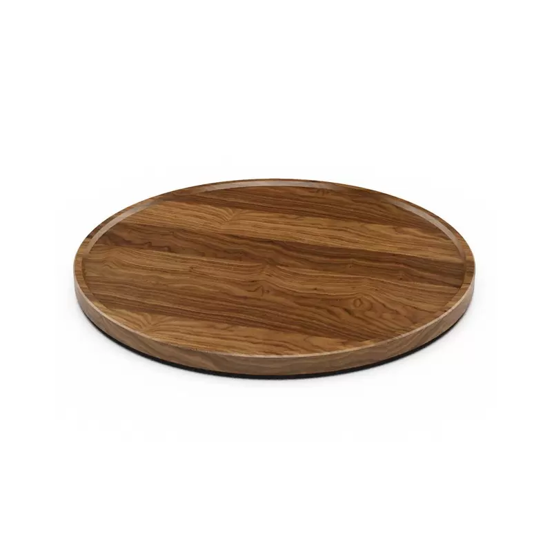 Craster Tilt Extra Large Round Walnut Plinth 400ø × 25 mm ​