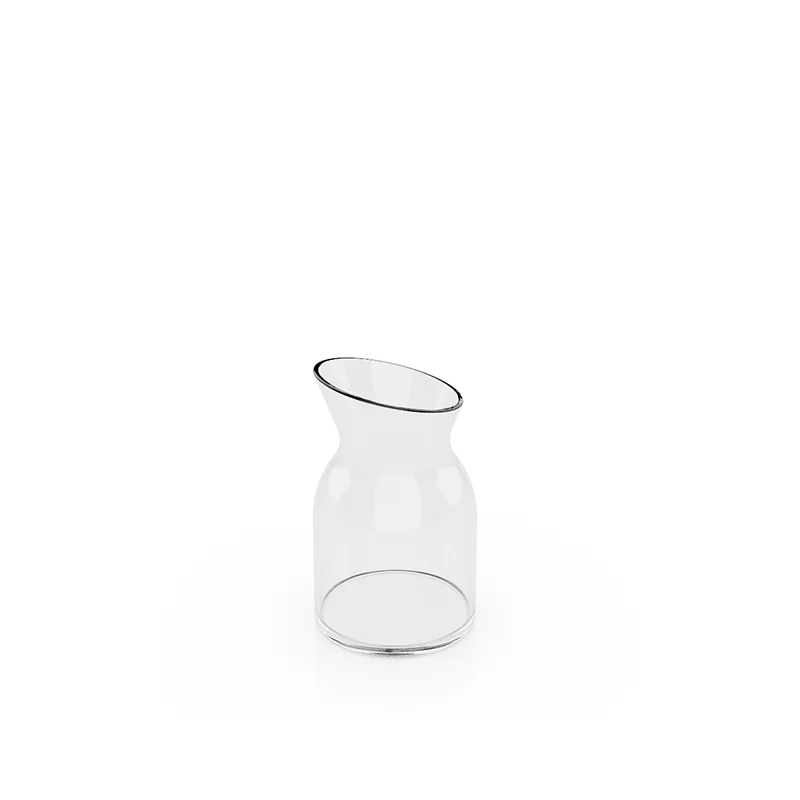 Craster Tilt Small Glass Carafe 92 x 92 x 159 mm