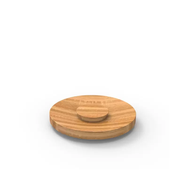 Craster Tilt Jar Lid - Oak