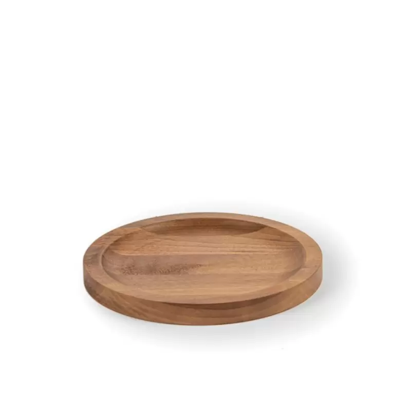 Craster Tilt Walnut Jar Base 210ø × 19 mm