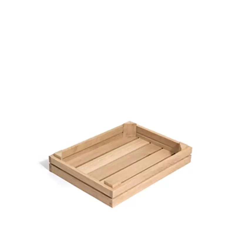 Craster Rustic Small Oak Deli Style Tray 330 × 330 × 50 mm