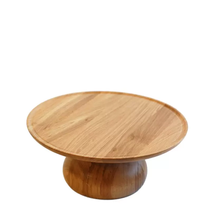 Craster Medium Oak Cake Stand 320ø × 136 mm