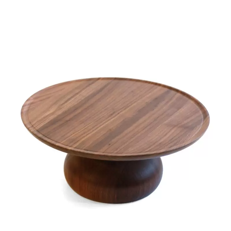 Craster Medium Walnut Cake Stand 320ø × 136 mm