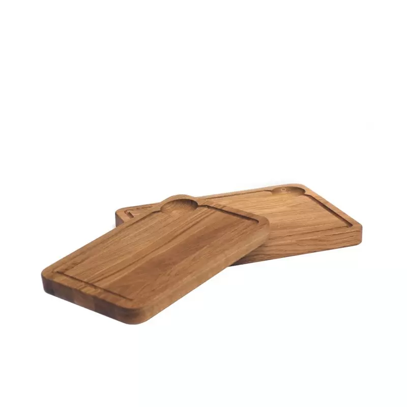 Craster Oak Steak Plate 340 × 220 × 30 mm