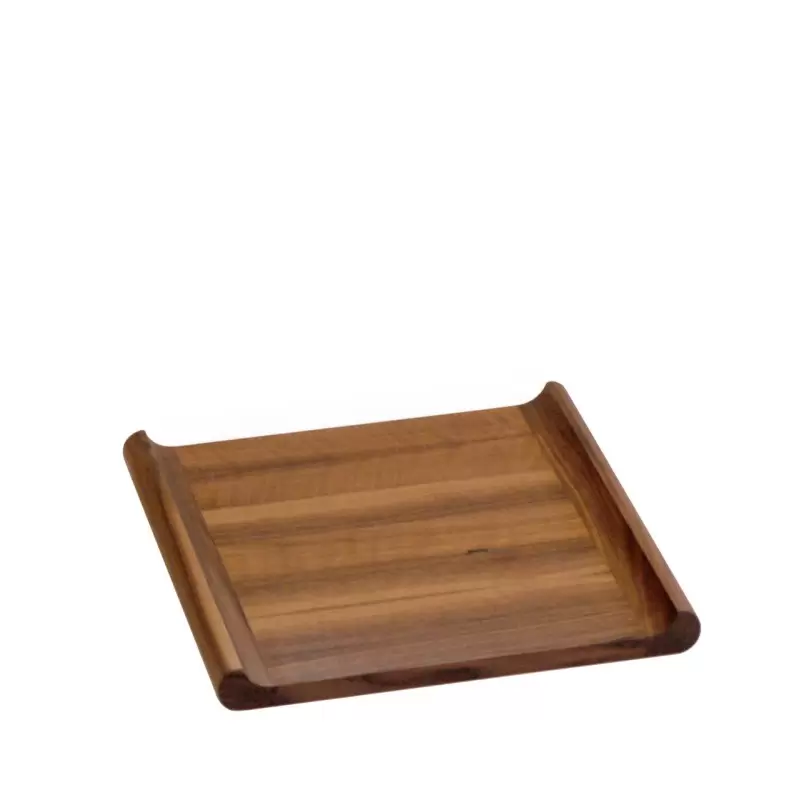 Craster Medium Walnut Canape Plinth 300 × 300 × 30 mm