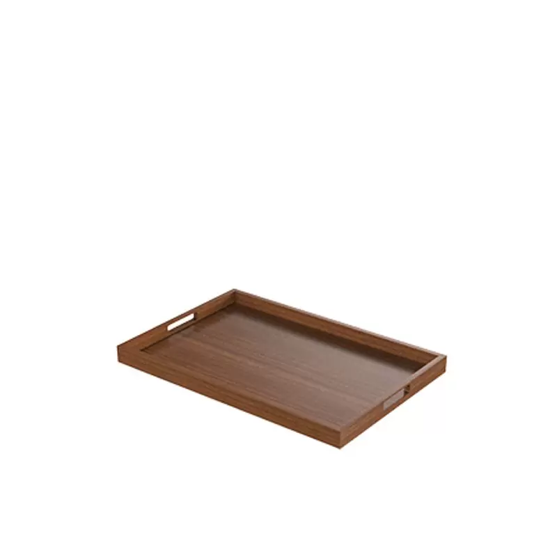 Craster Mahogany Rectangular Modern Tray 600 × 400 × 40 mm