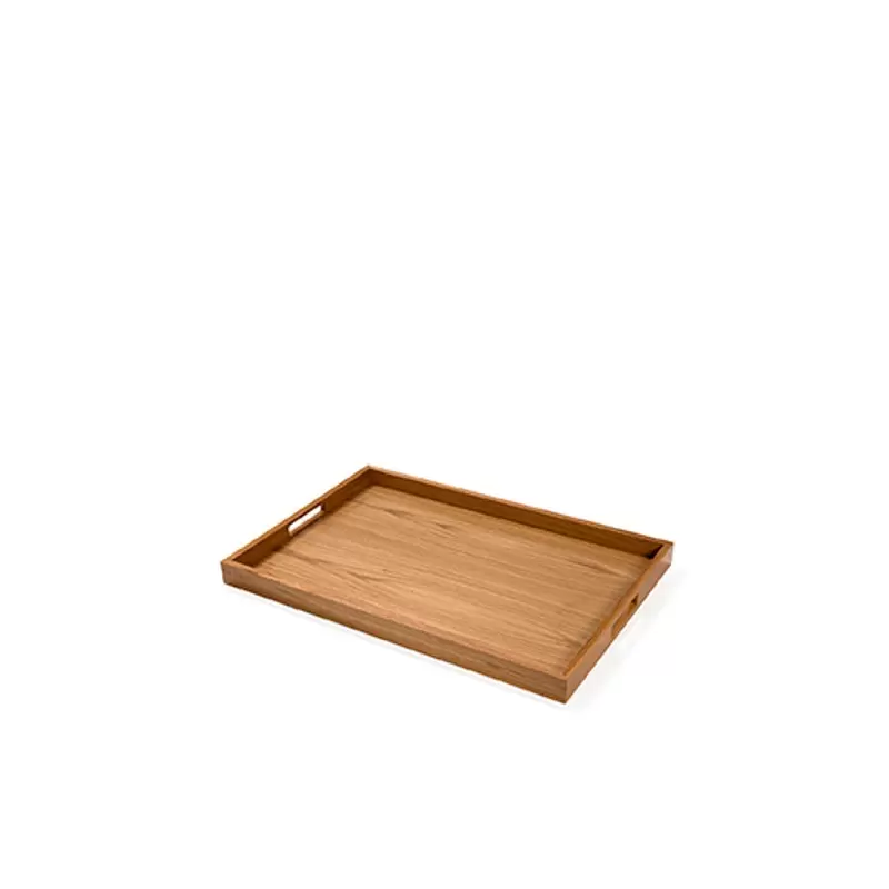 Craster Oak Rectangular Modern Tray 600 × 400 × 40 mm