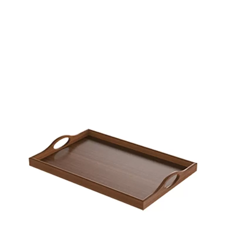 Craster Large Mahogany Classic Butler Tray 610 × 405 × 69 mm