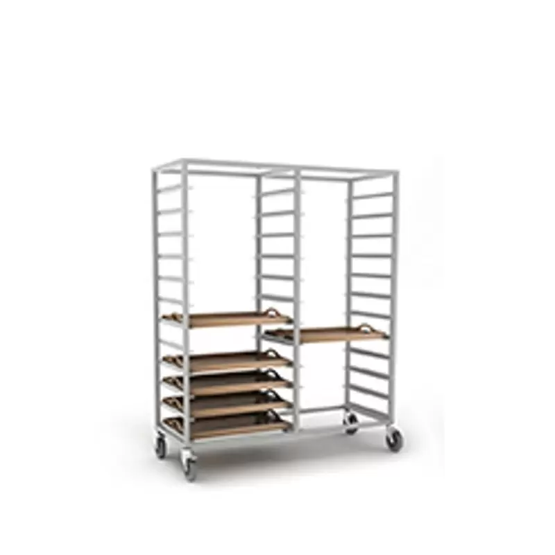 Craster Double Steel Tray Racks 1355 × 478 × 1674 mm