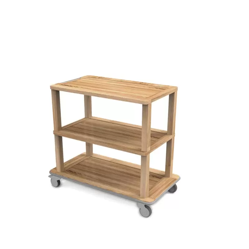 Craster Oak Service Tray Trolley 1075 × 585 × 954 mm