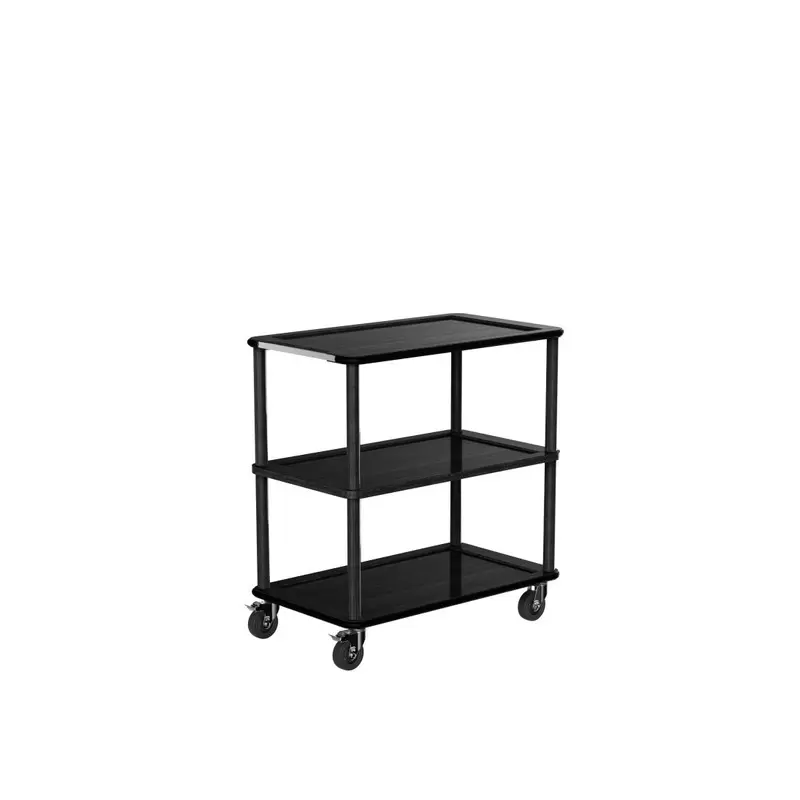 Craster Black Modern Tray Trolley 915 × 535 × 959 mm