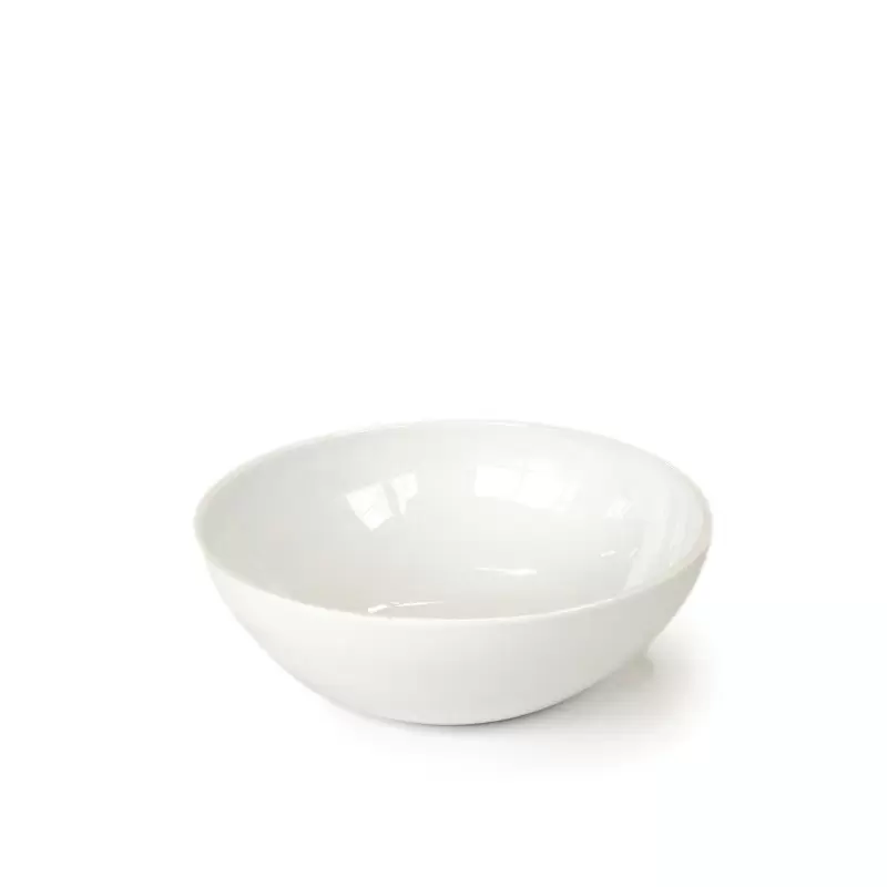 Craster Tilt Large White Ceramic Bowl 290ø × 100 mm