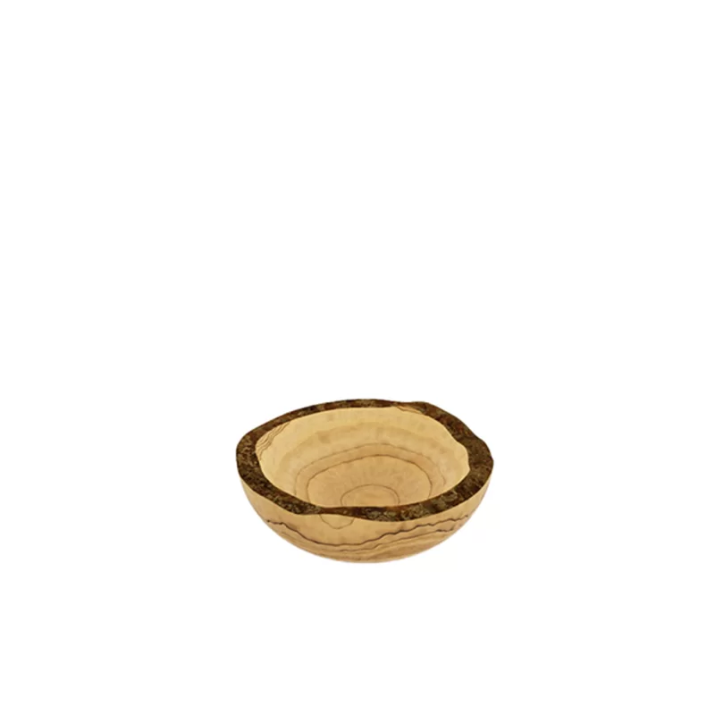 Craster Tilt Mini Rustic Olive Wood Bowl 120 x 120 x 50 mm