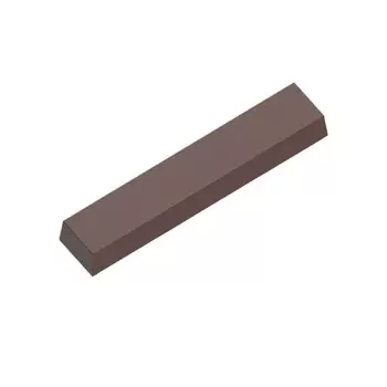 Polycarbonate Flat Rectangular Chocolate Snack Bar Mold - 118 mm x 23 mm x 13.30 mm - 8 cavity - 40gr