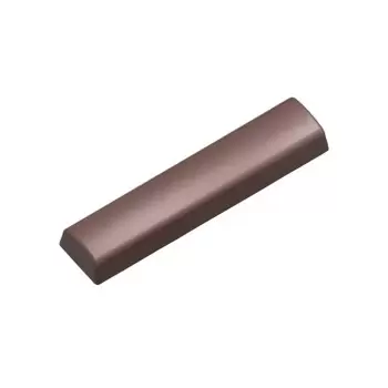 Polycarbonate Semi Rounded Chocolate Bar Mold - 200 mm x 46 mm x 23 mm - 2 cavity - 250 gr