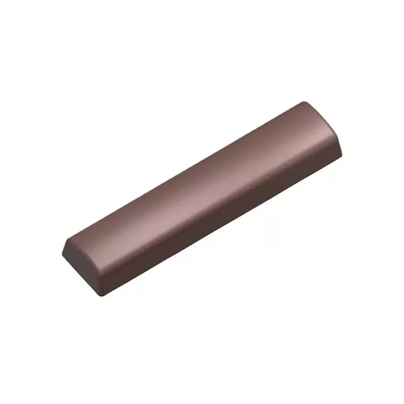 Polycarbonate Semi Rounded Chocolate Bar Mold - 200 mm x 46 mm x 23 mm - 2 cavity - 250 gr