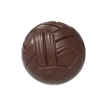 Polycarbonate Sepak Takraw Rattan Ball Chocolate Praline Double Model Mold - 26.50 mm x 26.50 mm x 13.25 mm - 24 cavity - 5.5gr